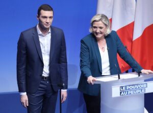Jordan Bardella et Marine Le Pen en 2019